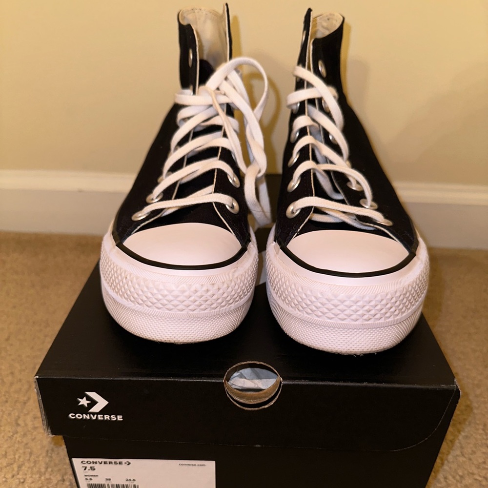 Black Platform Converse